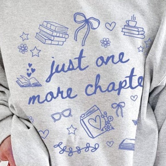 Book Lover Sweatshirt Bookish Merch Bookish Girly Reading Sweater Reader 169 - Picture 2 of 5